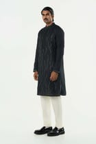 City Pulse Kurta - Black view 5