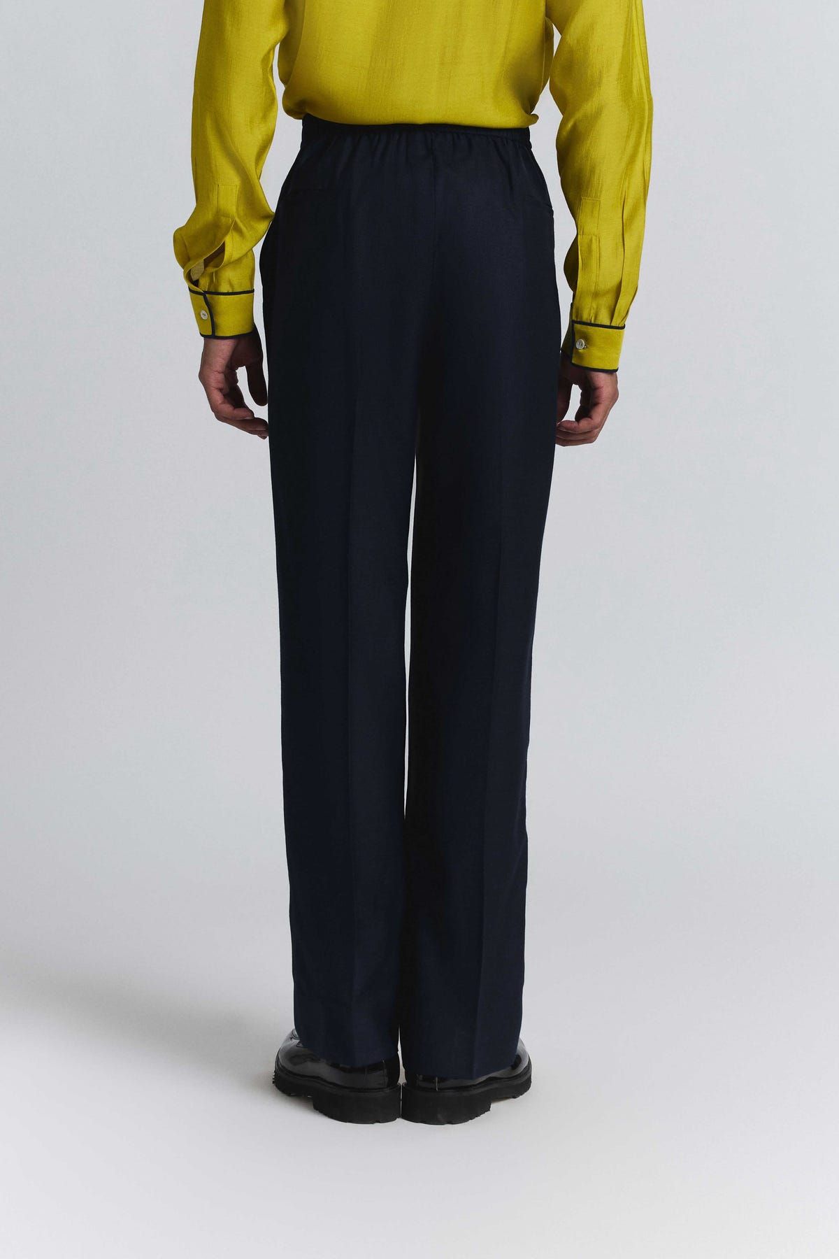 Blue Elastic Waist Band Pants - image 2