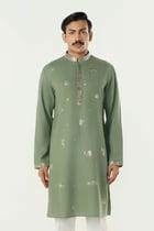 Alluro Kurta - Sage Green view 1
