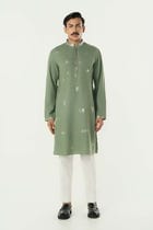 Alluro Kurta - Sage Green view 3