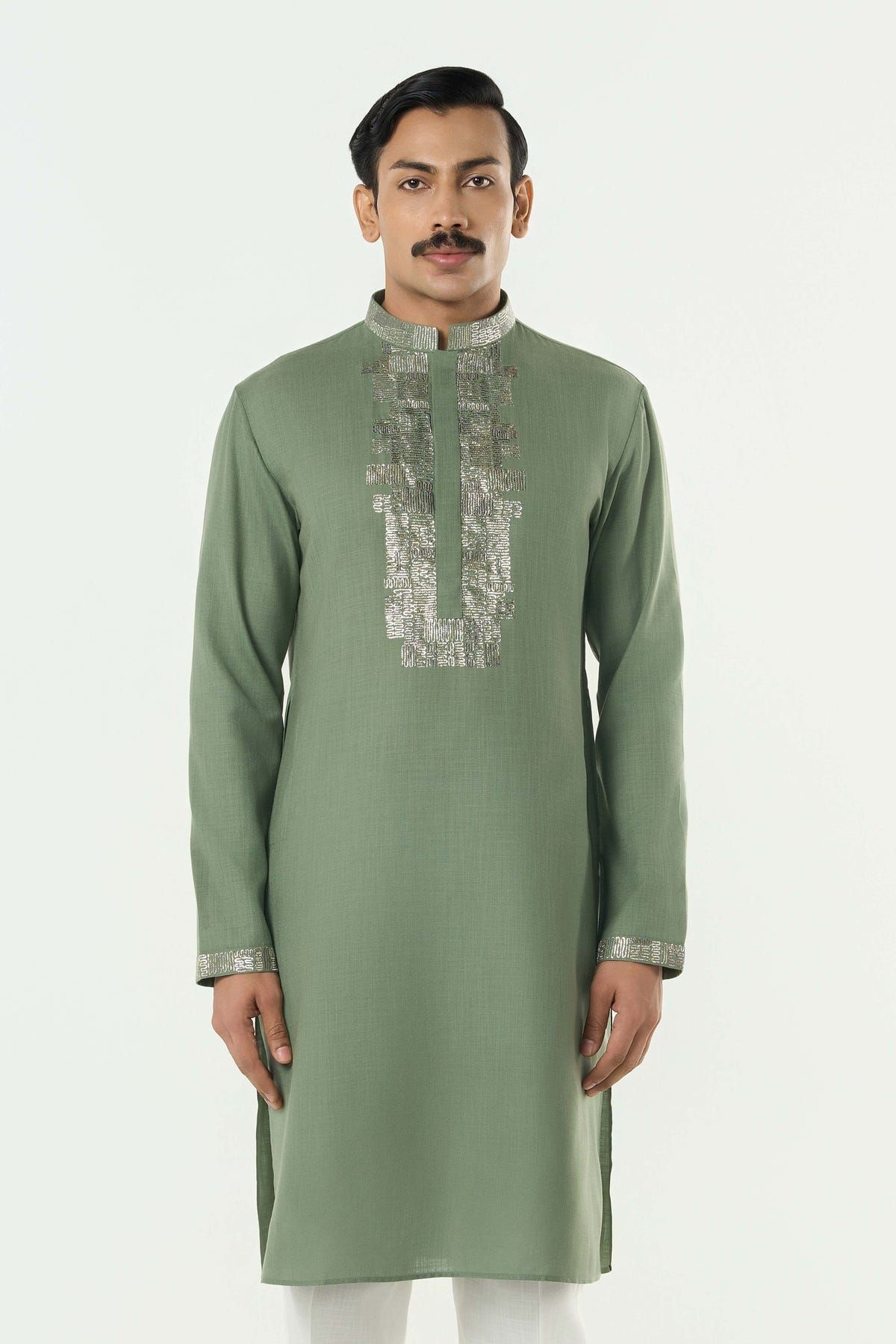 Aurum Kurta - Sage Green - image 1