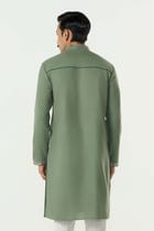 Aurum Kurta - Sage Green view 2