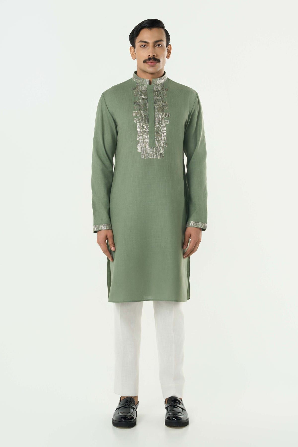 Aurum Kurta - Sage Green - image 3