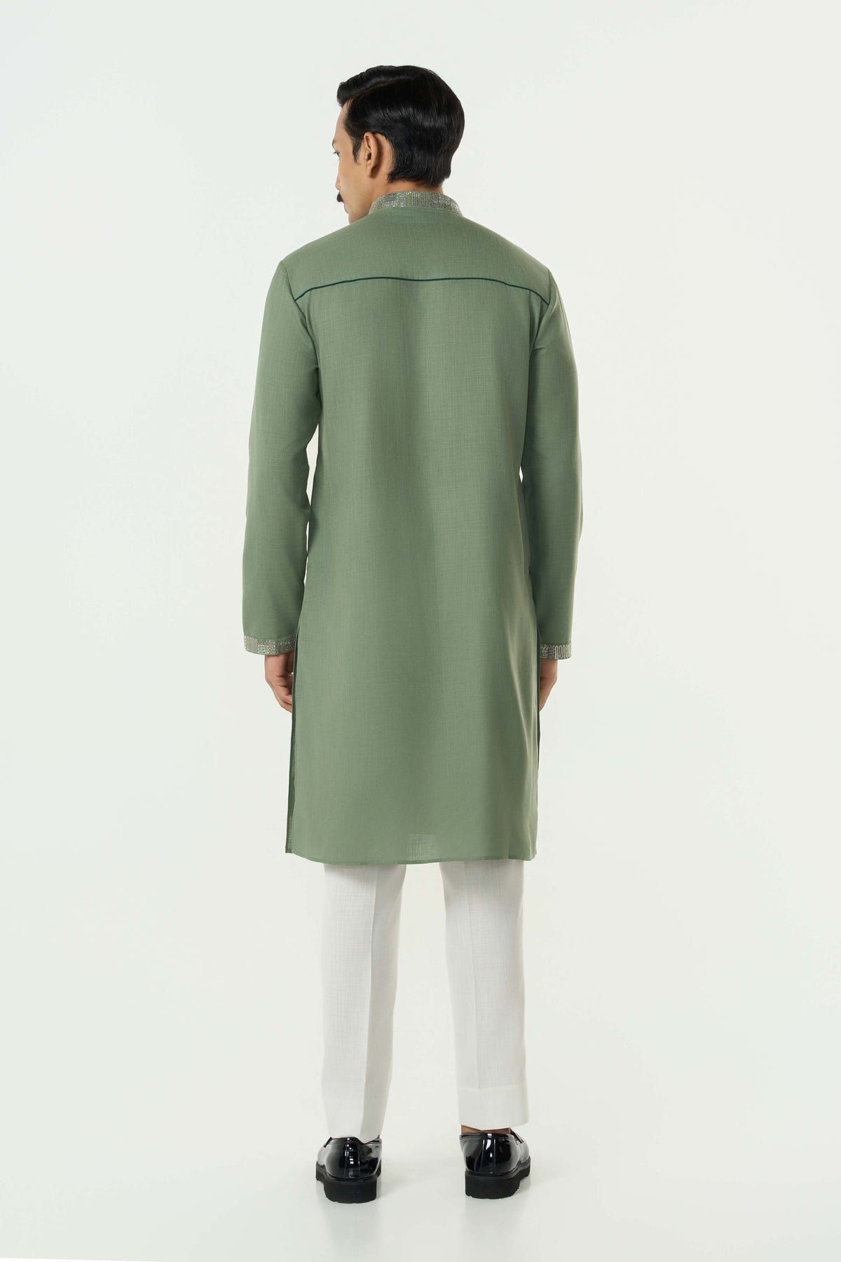 Aurum Kurta - Sage Green - image 4