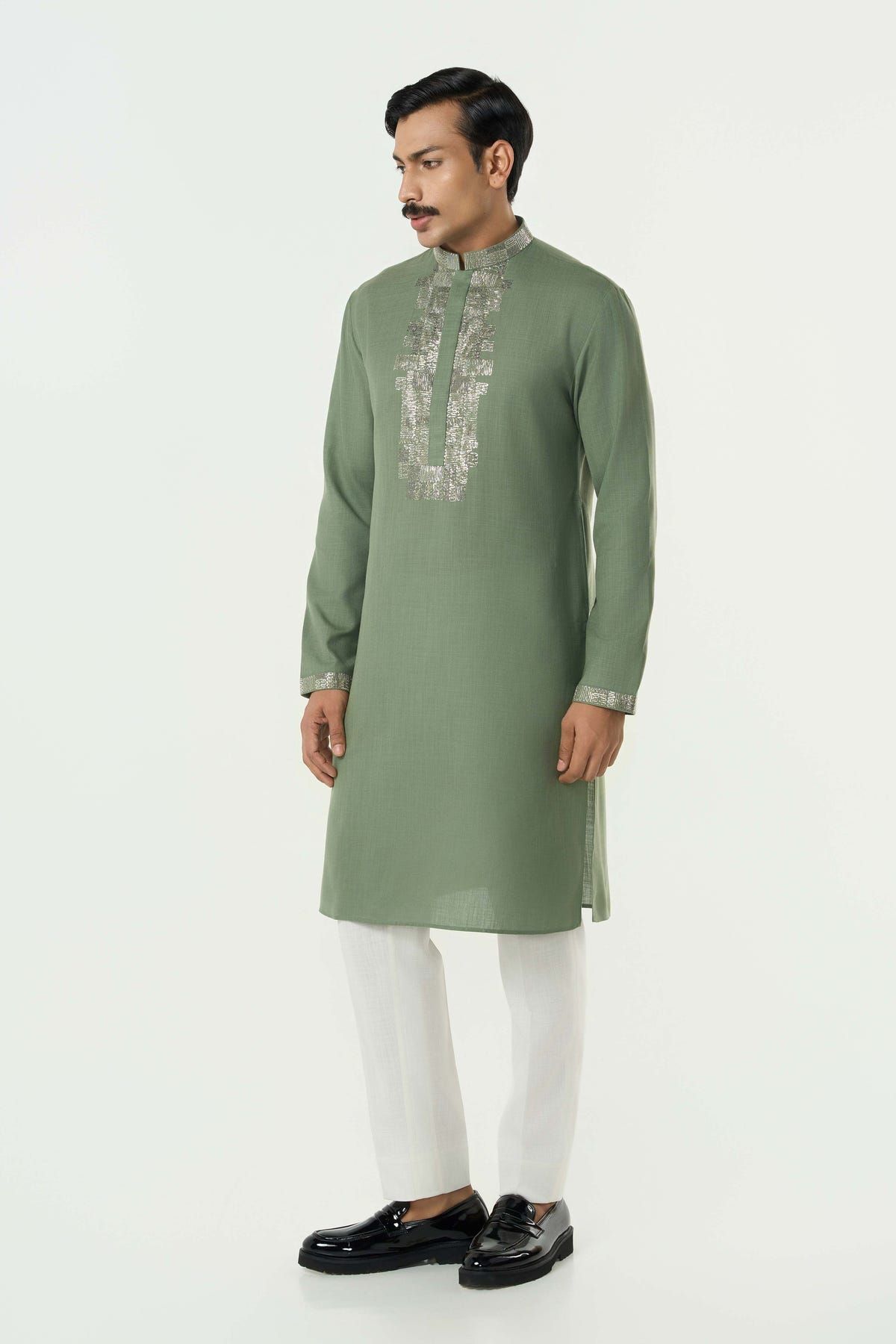 Aurum Kurta - Sage Green - image 5