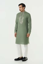 Aurum Kurta - Sage Green view 5