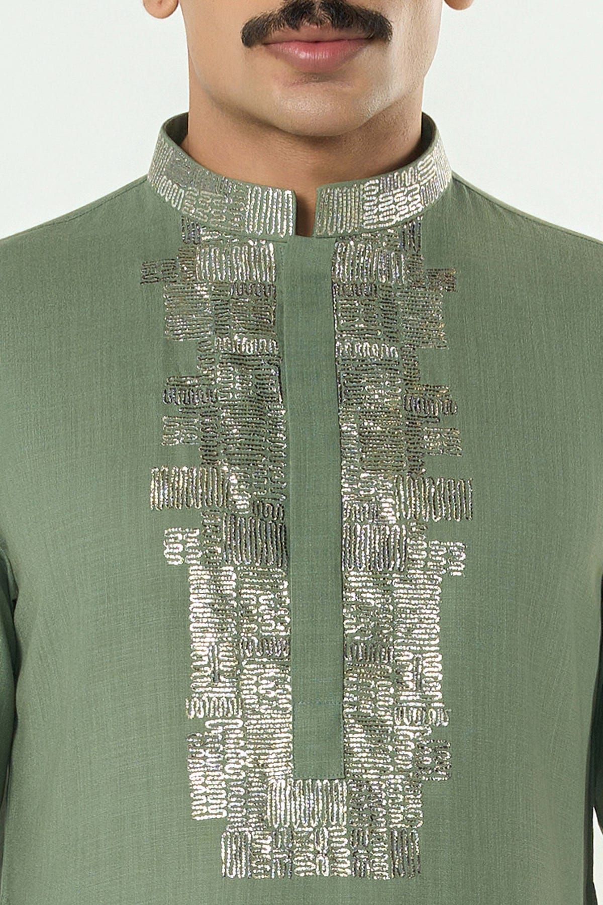 Aurum Kurta - Sage Green - image 6