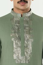 Aurum Kurta - Sage Green view 6