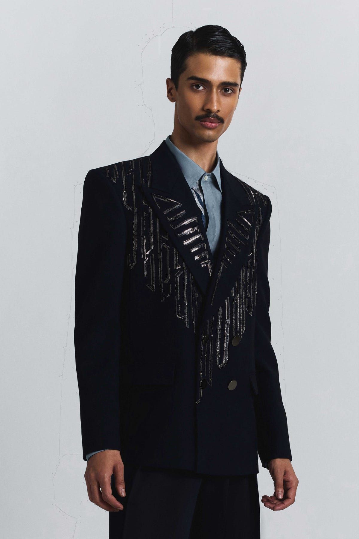Shard Double-Breasted Blazer - image 3