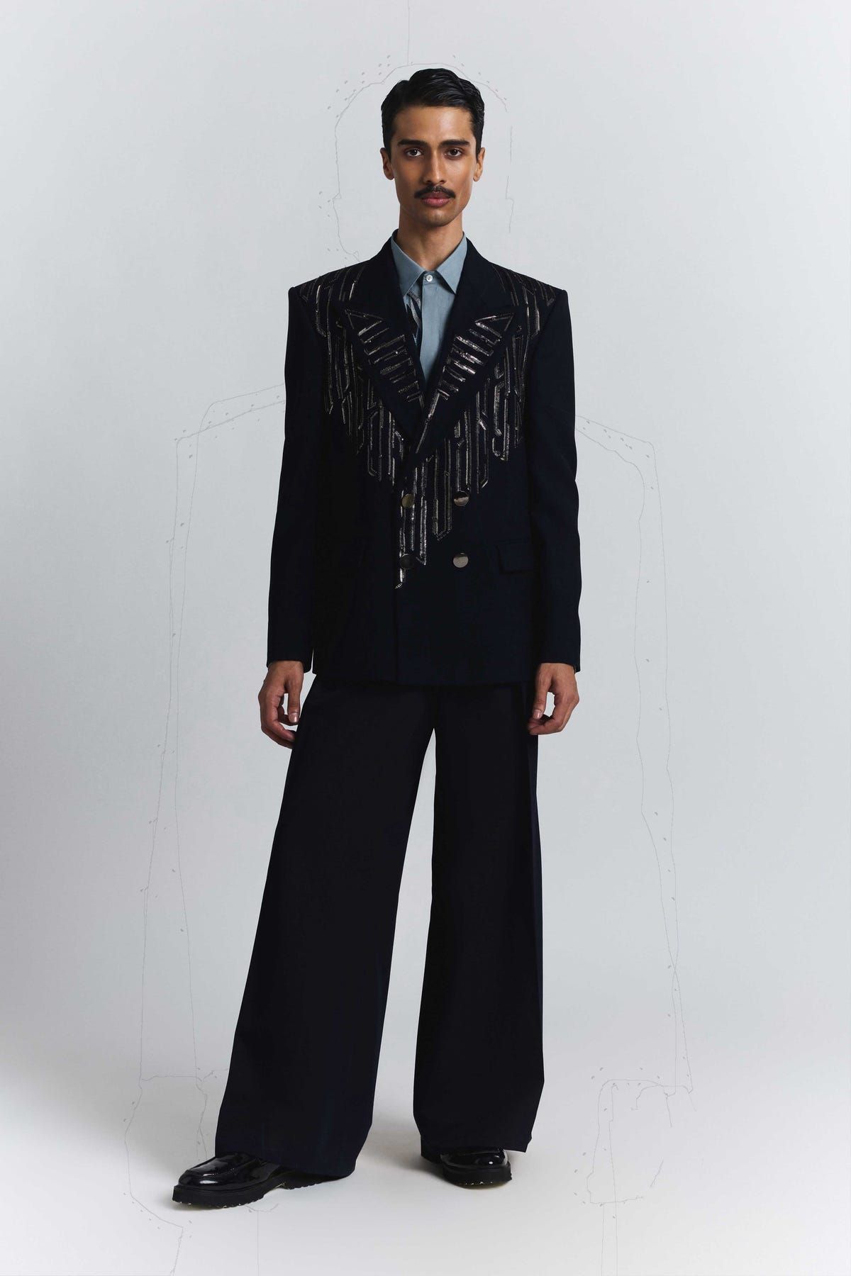 Shard Double-Breasted Blazer - image 4