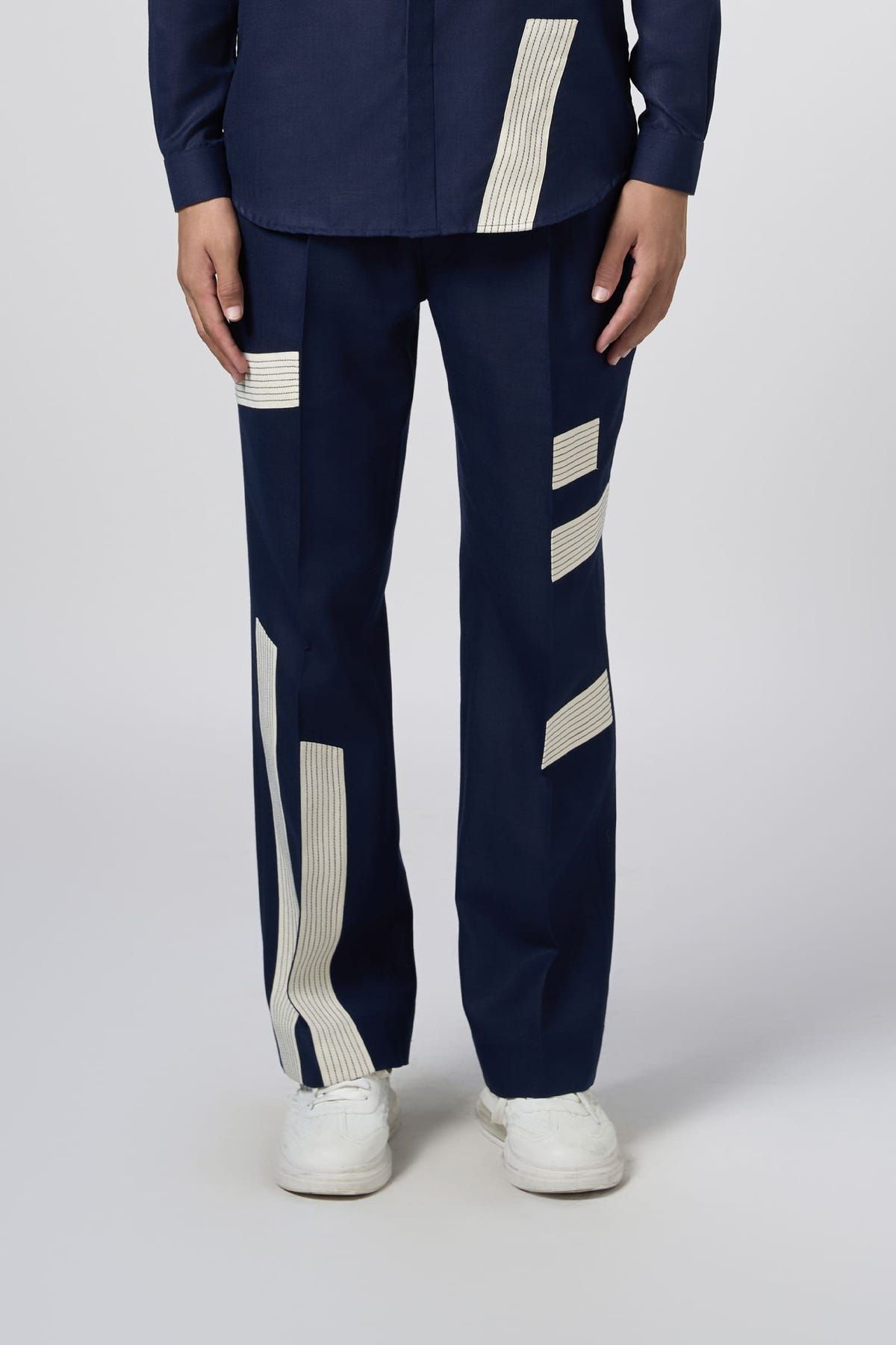 Linear Patch Pants Midnight - image 1