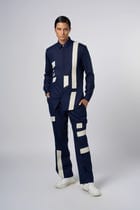 Linear Patch Pants Midnight view 3