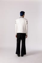 Arched ruched bomber jacket view 4