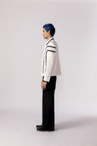 Arched ruched bomber jacket view 5