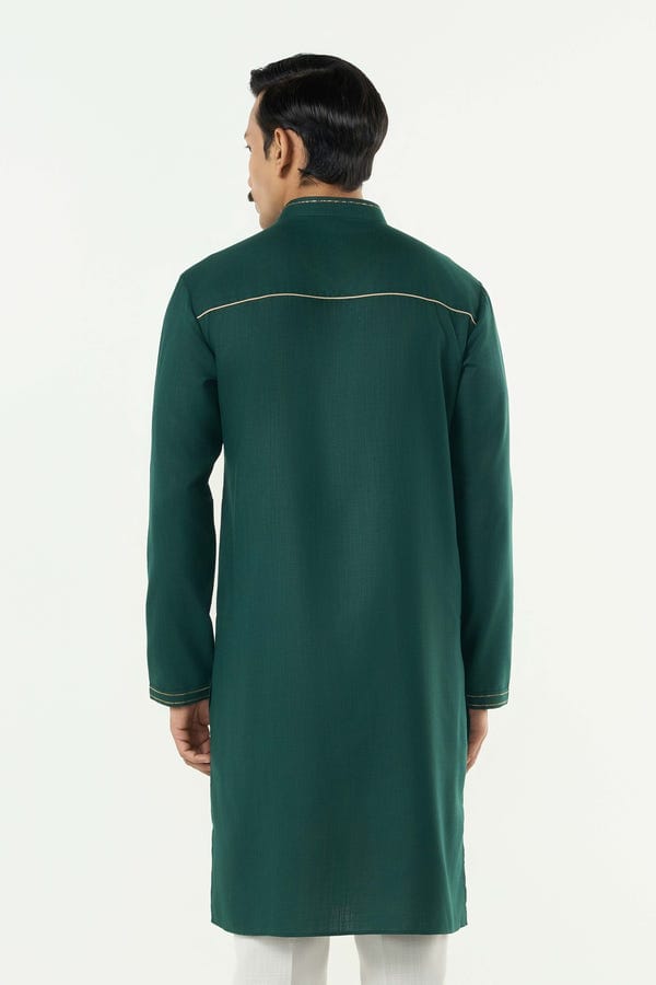 Line out Line — City Pulse Kurta - Bottle Green
