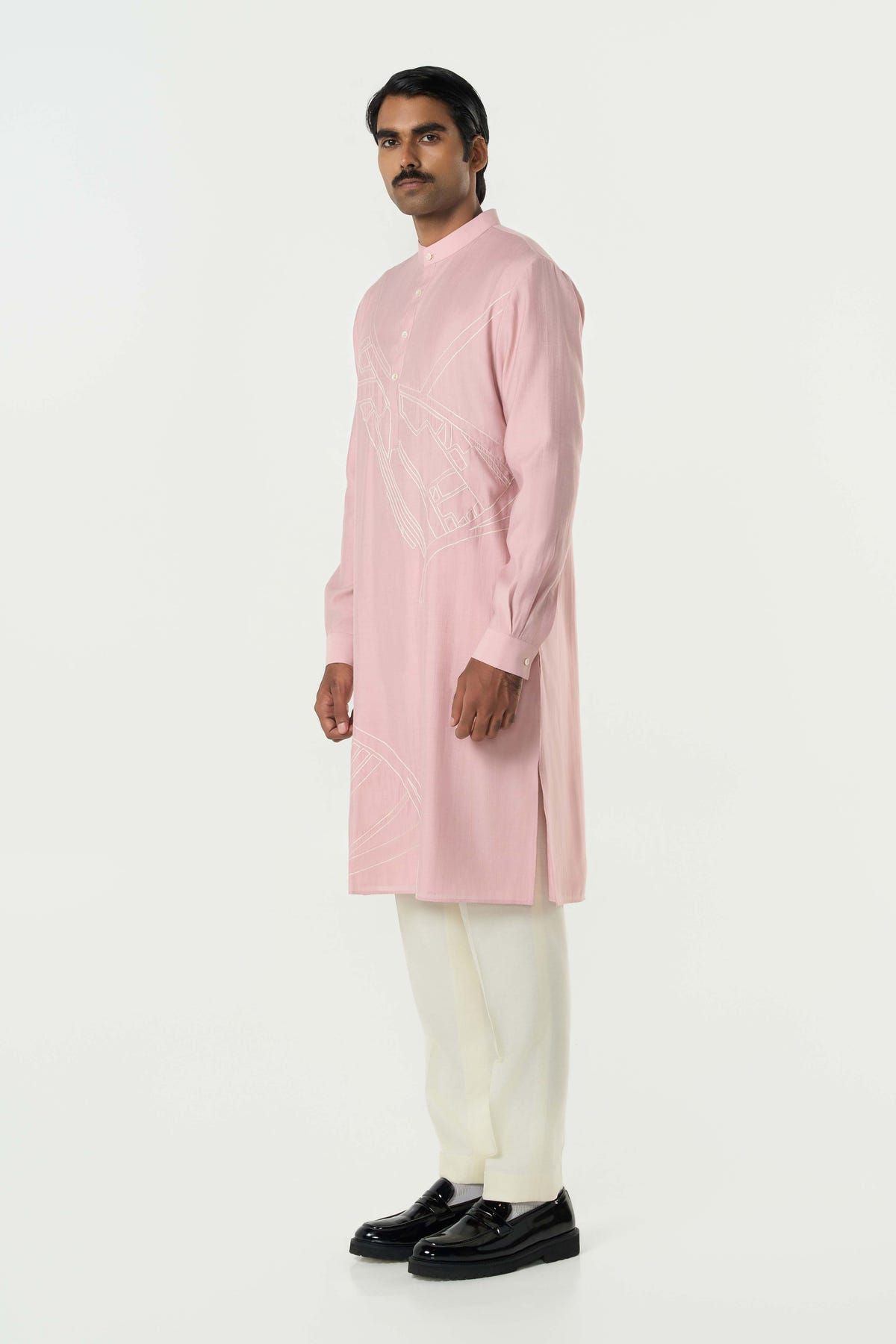 Avenue Kurta - Pastel Pink - image 5