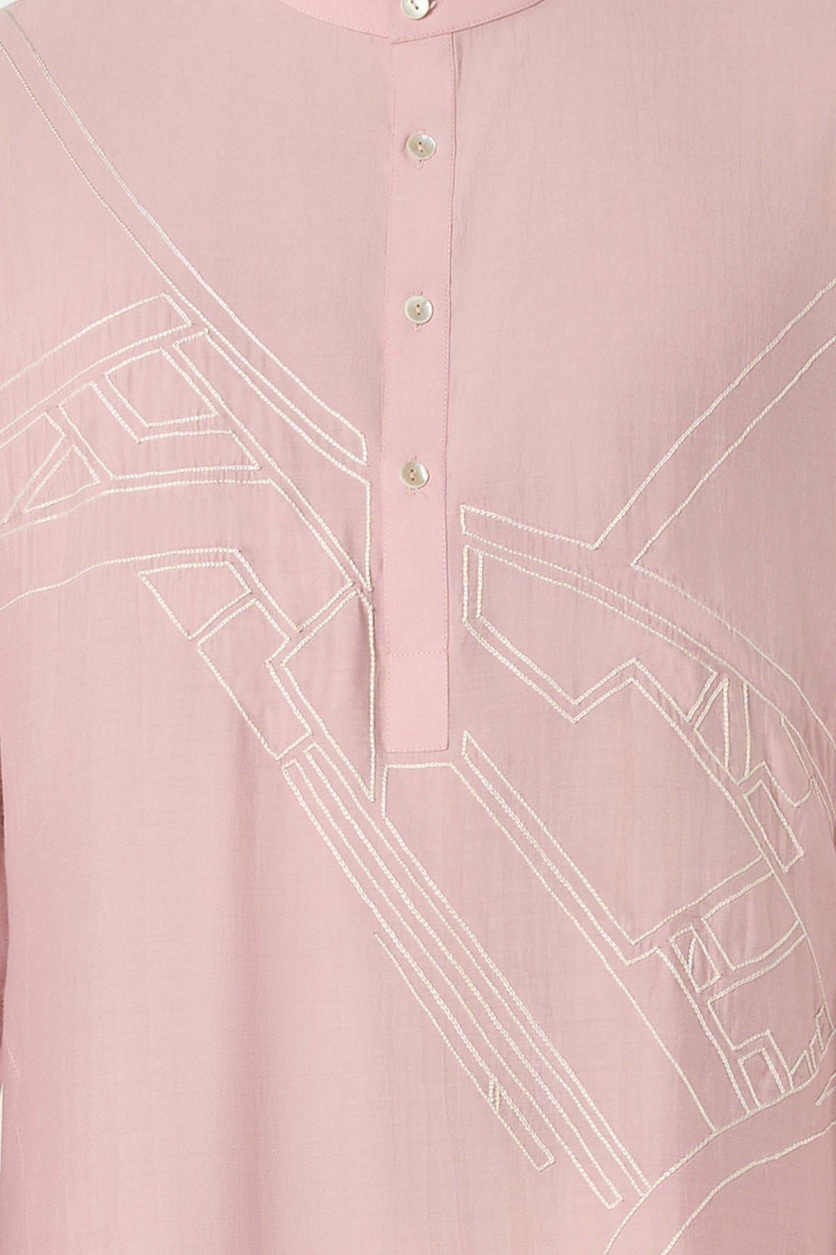 Avenue Kurta - Pastel Pink - image 6