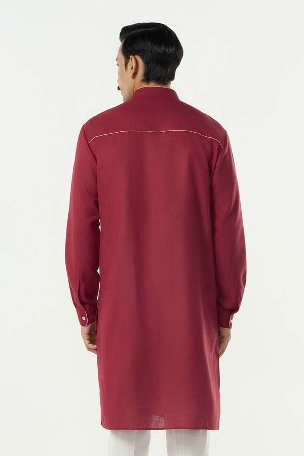 Line out Line — Lume City Kurta - Maroon