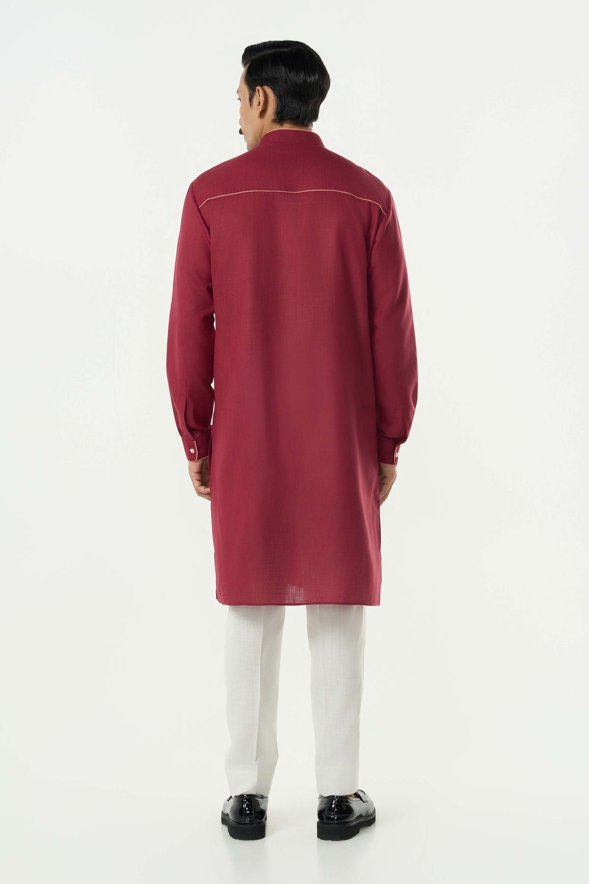 Lume City Kurta - Maroon - image 4