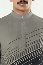 Hyperdrive Kurta - Grey view 6