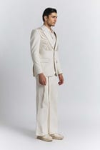 Ivory Laser Cut Blazer view 5