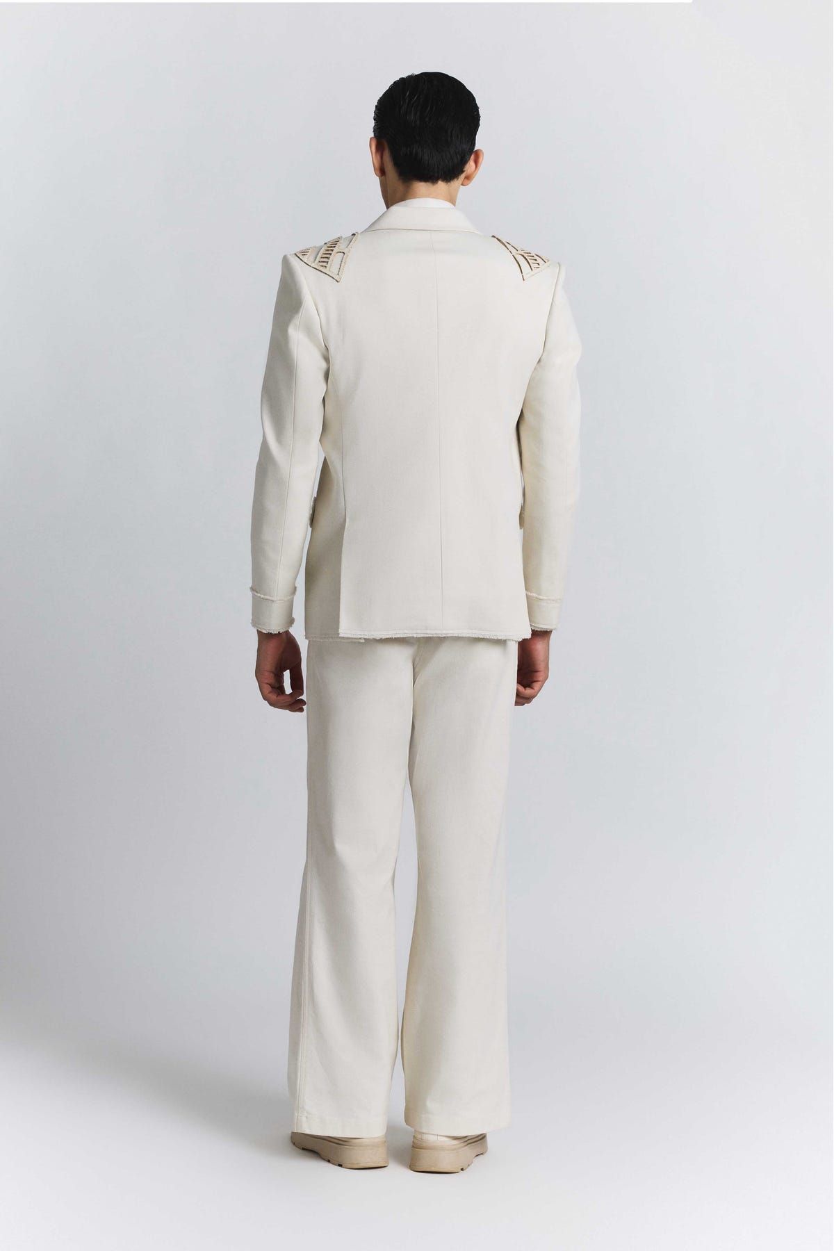 Ivory Laser Cut Blazer - image 6