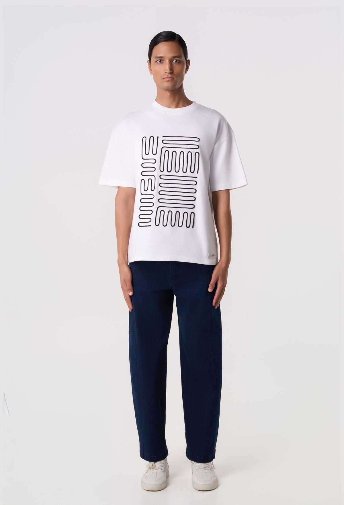 Contour Piping T-Shirt White - image 4