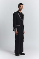 Grid Alloy Embellished Blazer view 5
