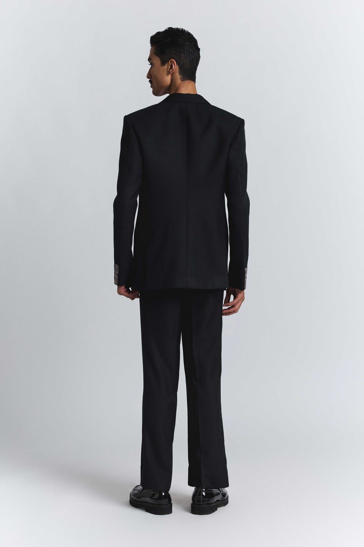 Grid Alloy Embellished Blazer - image 6