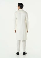 Meta Twist Kurta - Ivory view 4