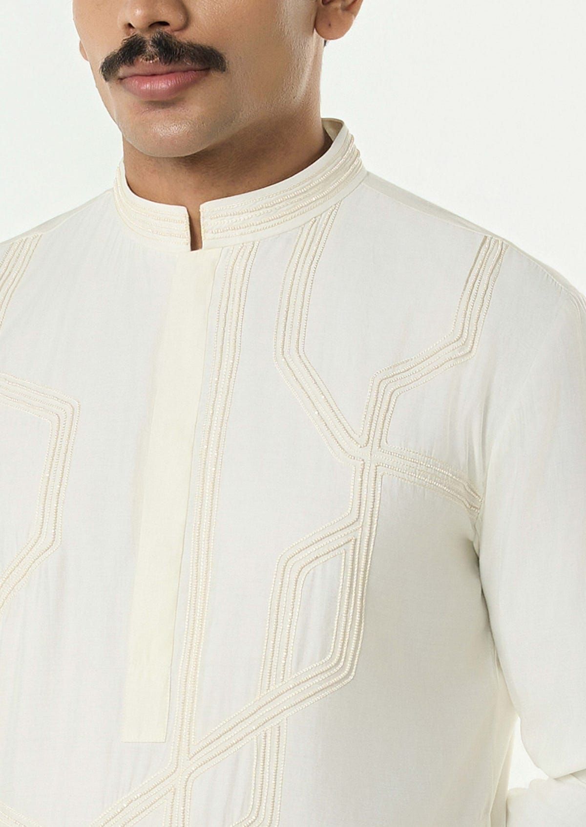 Meta Twist Kurta - Ivory - image 6