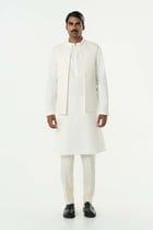 Grill Grid Bandi Jacket Set - Off White view 1