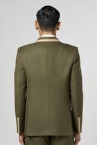 Olive Column Blazer view 2