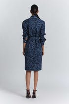 Navy Transitional Shirt Dress view 6