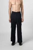 High Waist Fringe Texture Pants view 1