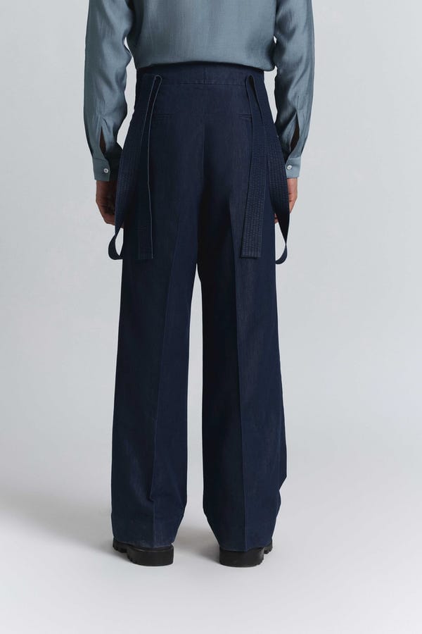 Line out Line — Structured Suspender Trousers