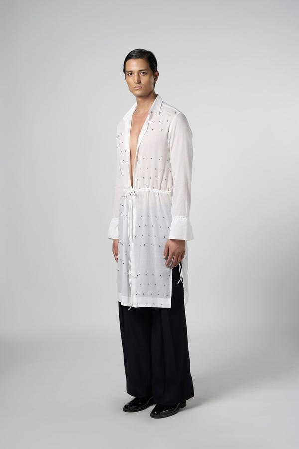 Line out Line — Day Sparkle Mul Long Shirt