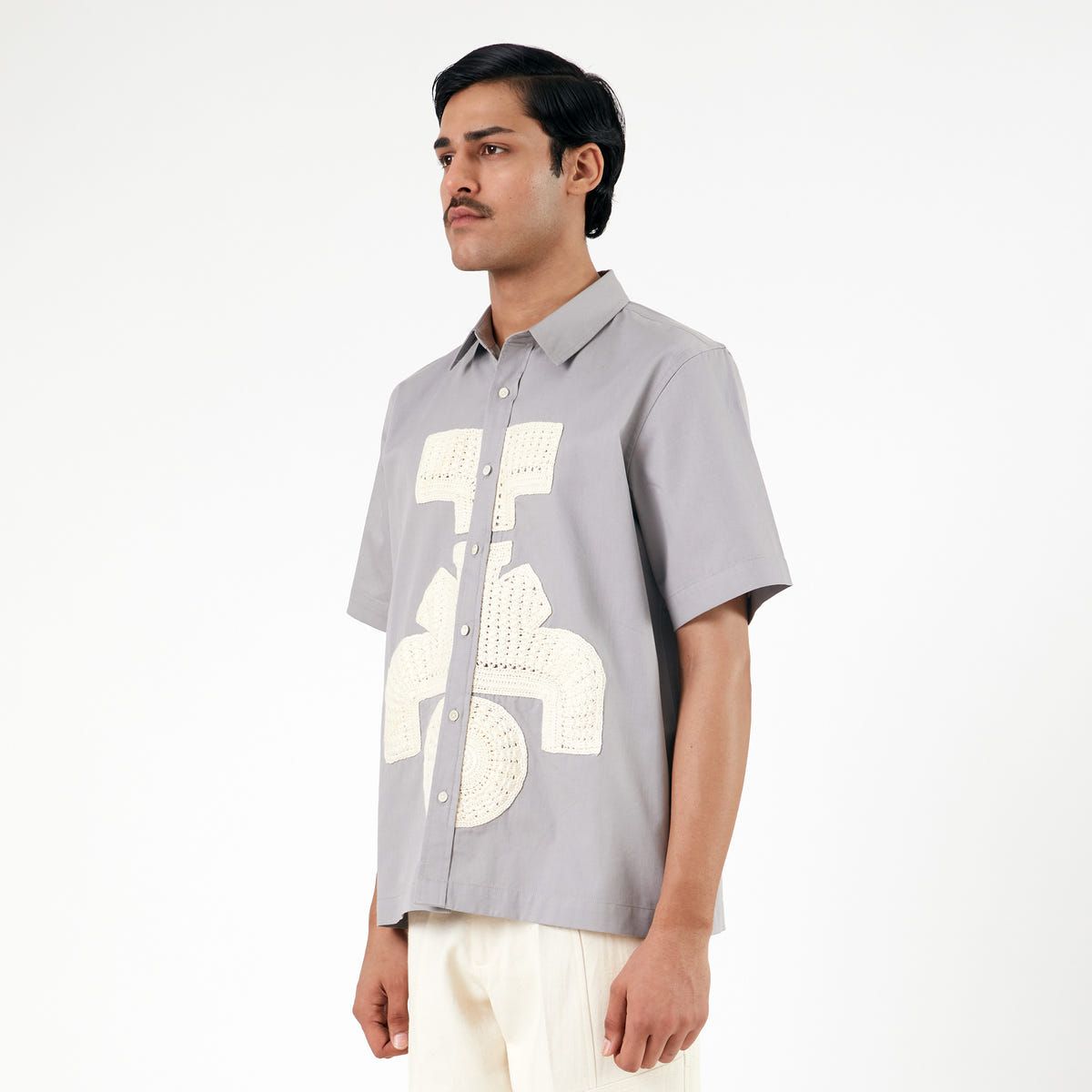 Hydrant Symbolic Applique Shirt-GR - image 1
