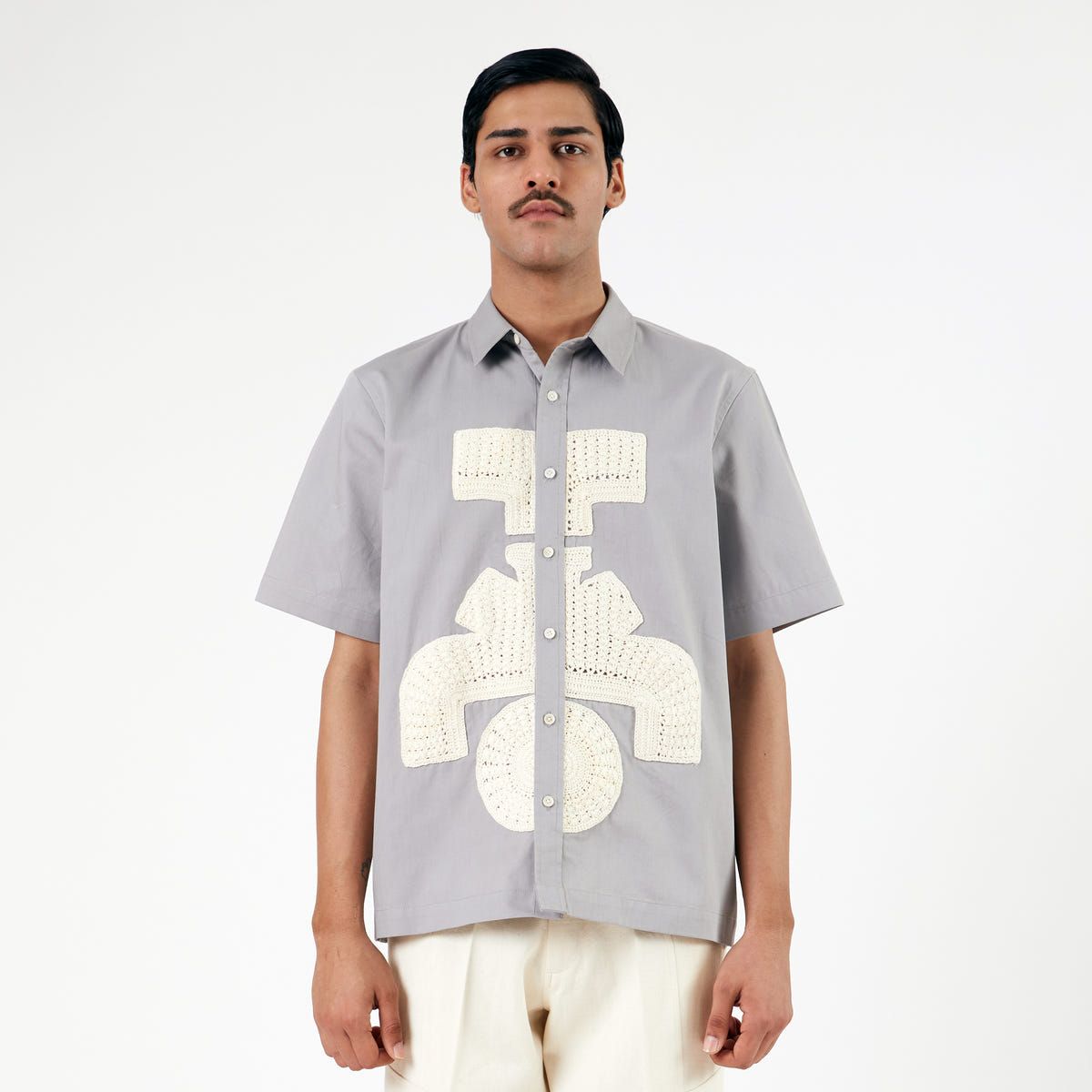 Hydrant Symbolic Applique Shirt-GR - image 5