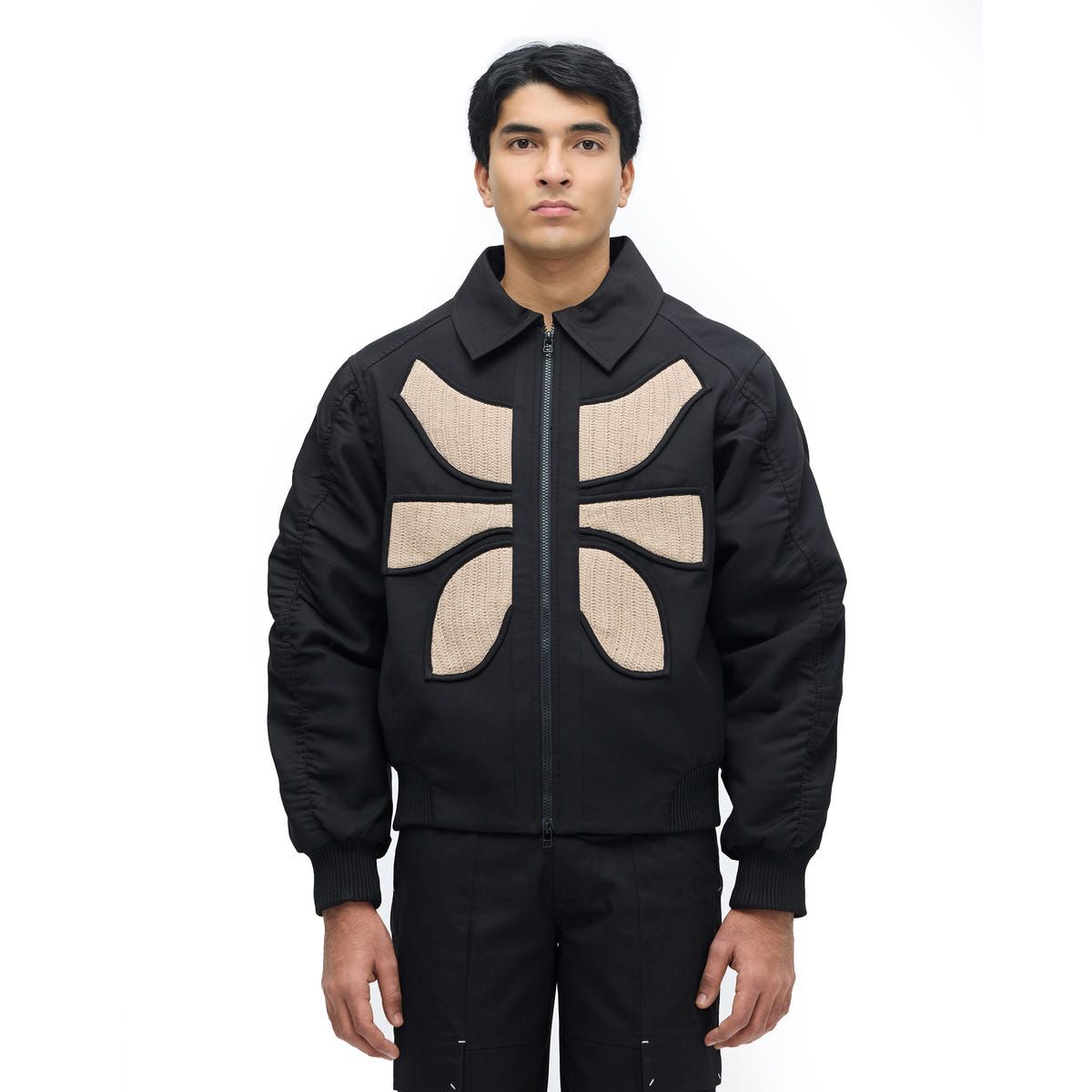 VERTEBRAE BOMBER JACKET- BL - image 1