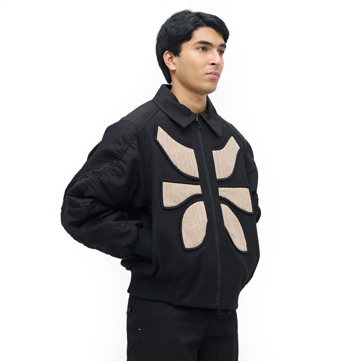 VERTEBRAE BOMBER JACKET- BL - image 2