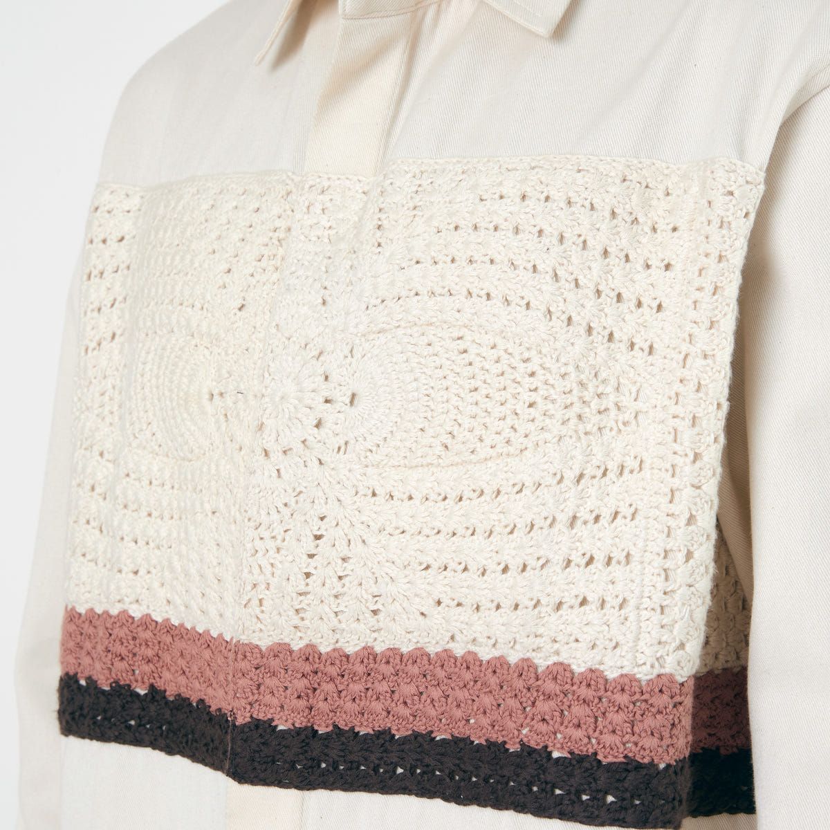 Crochet Applique Shirt- OW - image 4