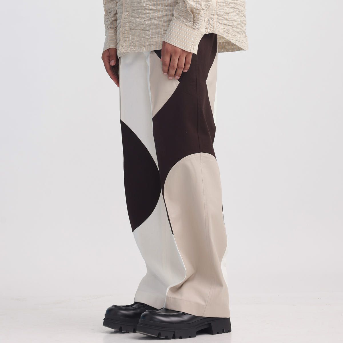 Border Panelled Trousers-BE - image 2