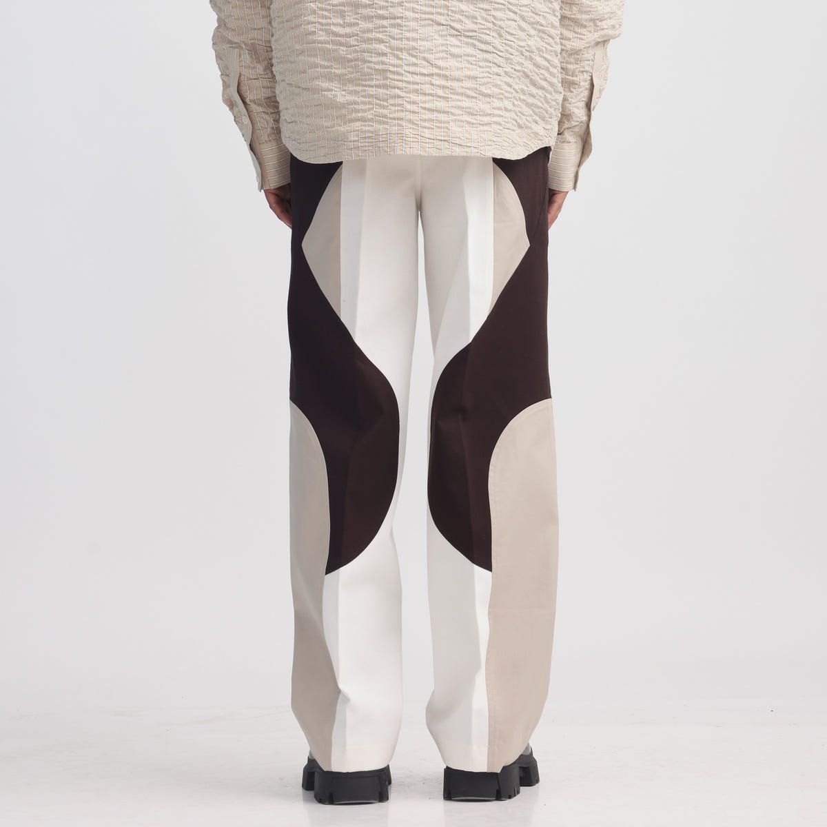 Border Panelled Trousers-BE - image 3