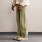 Fibula Striped Hand-knitted Trousers- Pista Green view 2