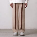 Fibula Striped Hand-knitted Trousers- Beige view 1