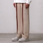 Fibula Striped Hand-knitted Trousers- Beige view 2