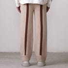 Fibula Striped Hand-knitted Trousers- Beige view 4
