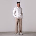 Fibula Striped Hand-knitted Trousers- Beige view 5