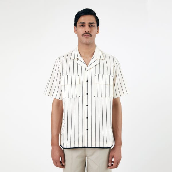 MARGN — Regiment Striped Shirt- OW